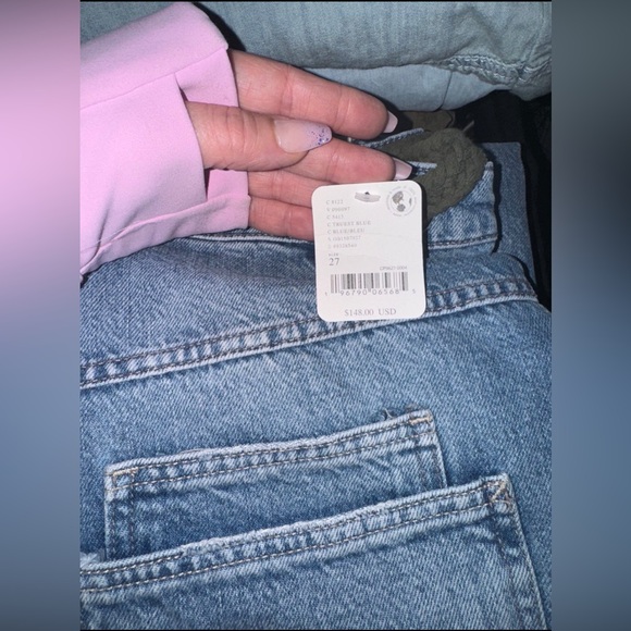 Free People moxie pull on barrel jeans 27 - Picture 3 of 4